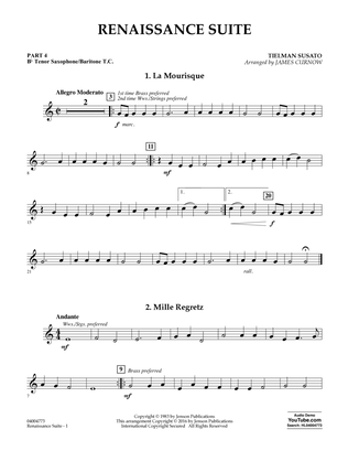 Renaissance Suite - Pt.4 - Bb Tenor Sax/Bar. T.C.