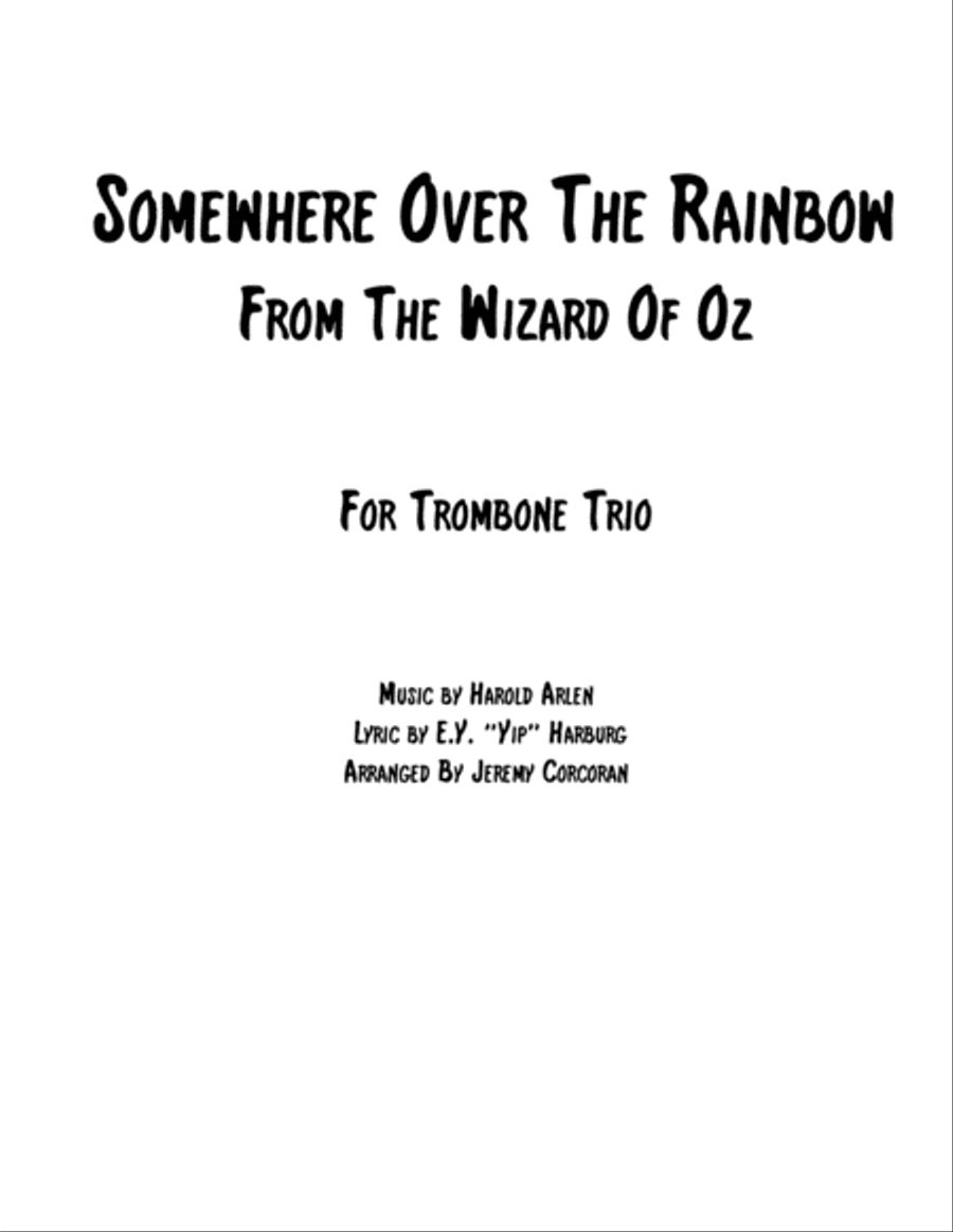 Over The Rainbow (from The Wizard Of Oz) Brass Ensemble scores gallery preview page 1