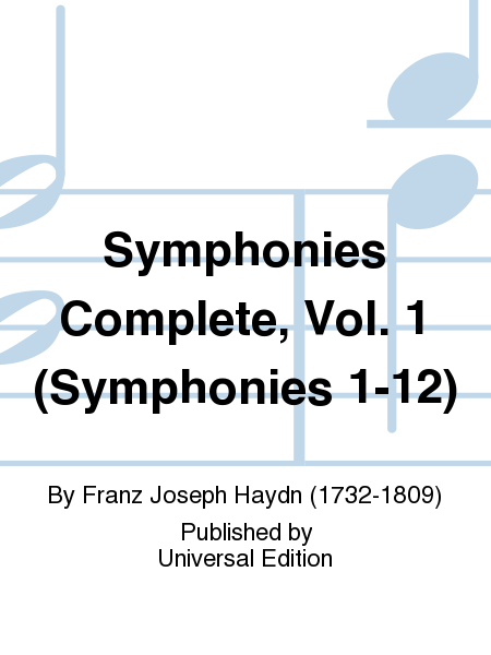 Franz Joseph Haydn: Symphonies Complete, Vol. 1 (Symphonies 1-12)