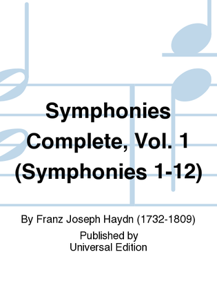 Book cover for Symphonies Complete, Vol. 1 (Symphonies 1-12)
