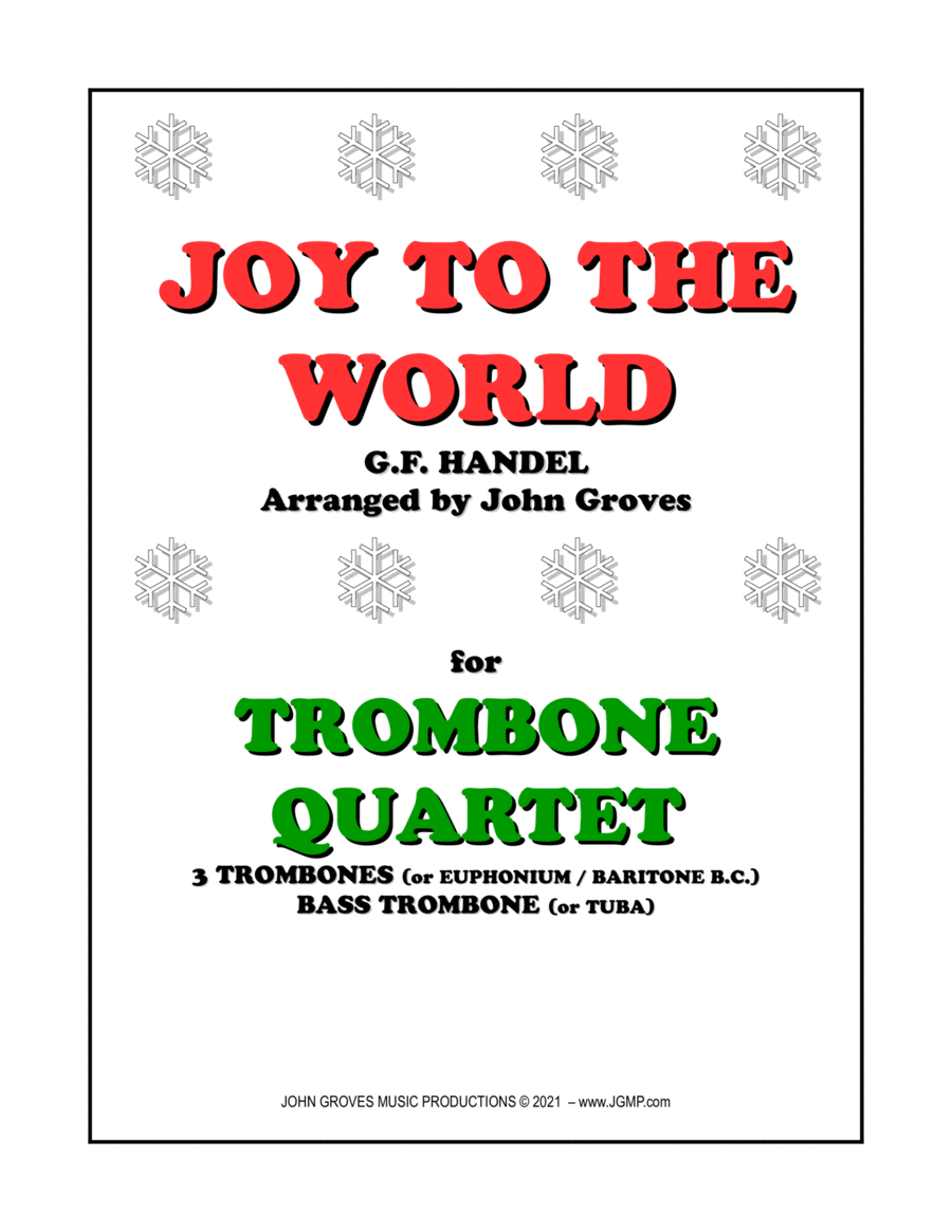 Joy To The World - Trombone Quartet image number null