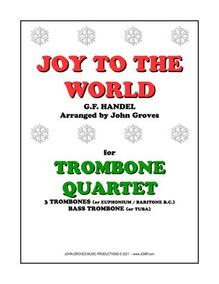 Book cover for Joy To The World - Trombone Quartet