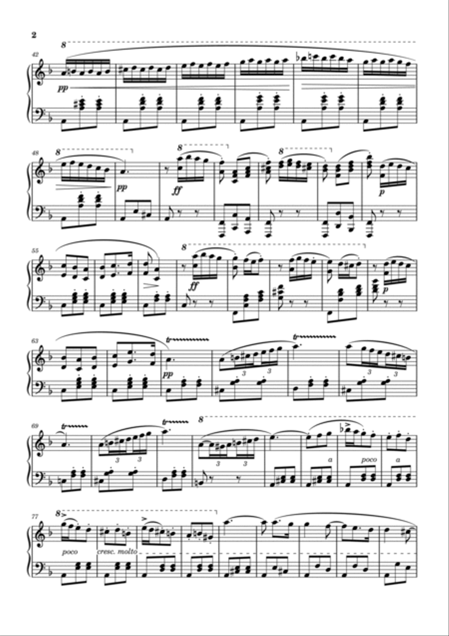 Carmen Suite No.1 - Aragonaise (Arr. for piano) Piano Solo scores gallery preview page 2