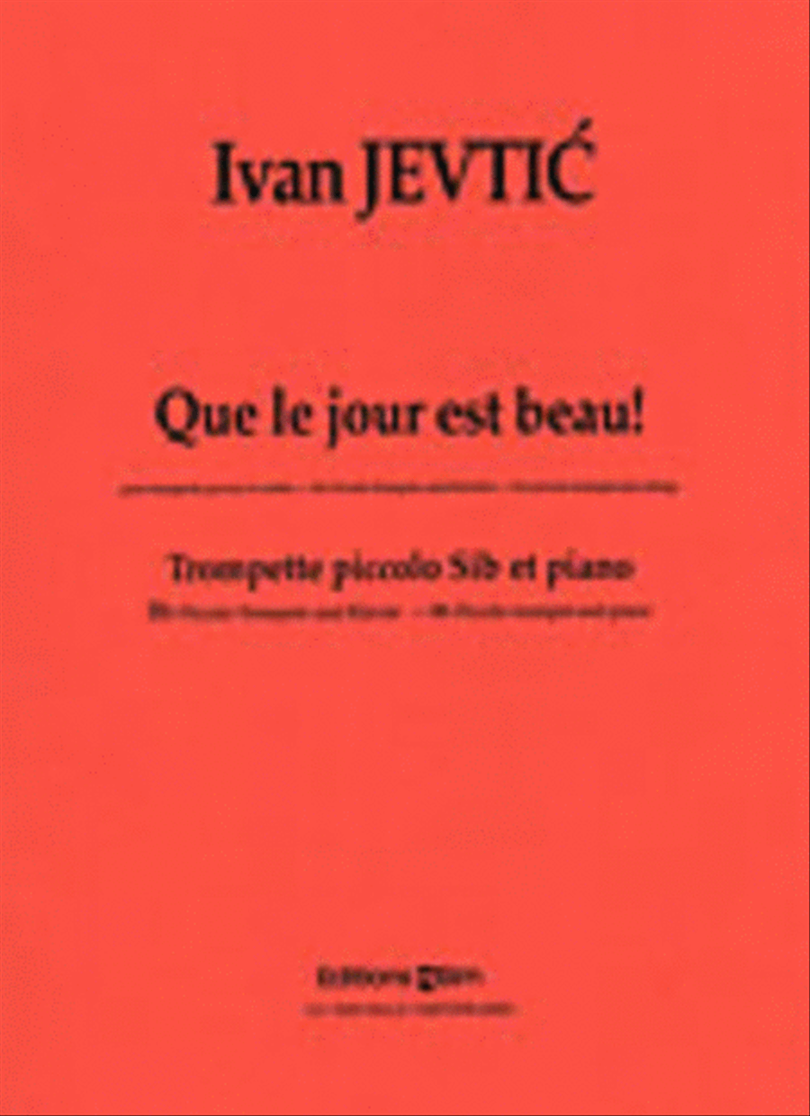 Que le Jour est Beau! Piccolo Trumpet scores gallery preview page 1