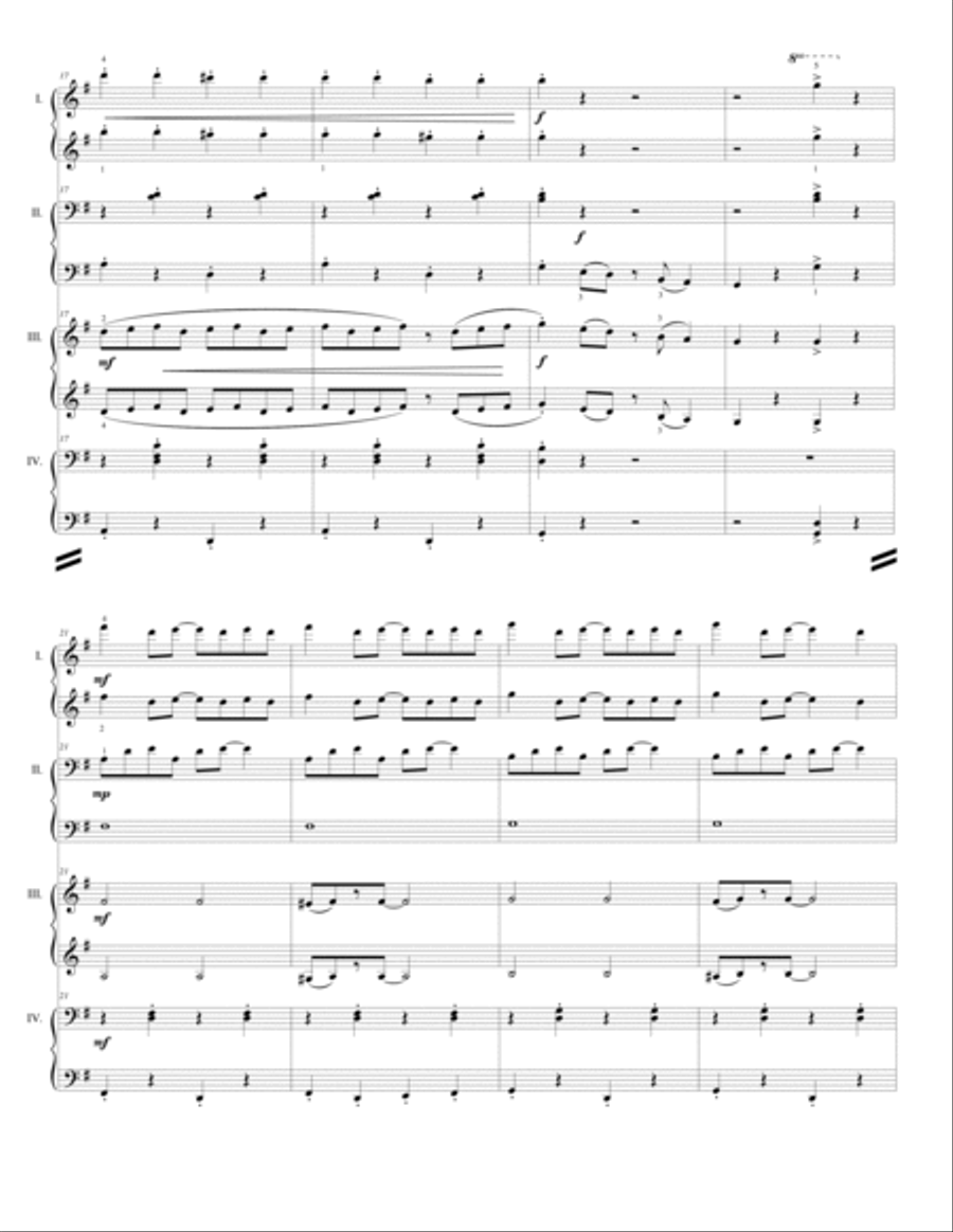 Footloose Rag - for 2 pianos, 8 hands Piano Solo scores gallery preview page 3