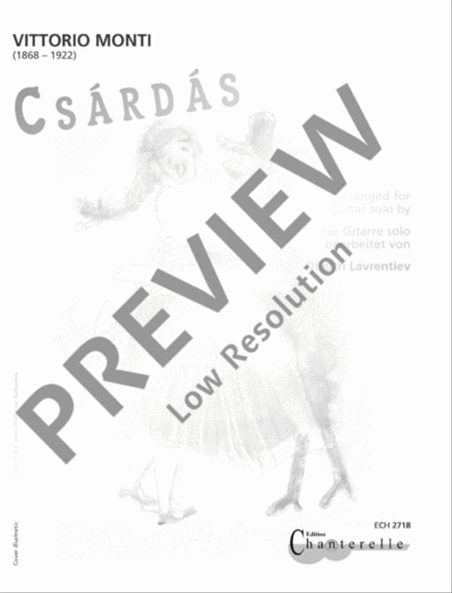 Csárdás Guitar scores gallery preview page 2