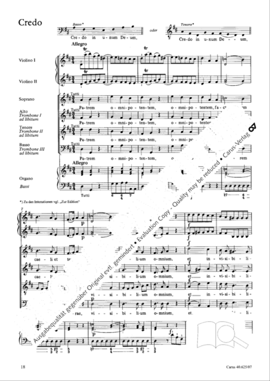 Missa brevis in D Major, K. 194 4-Part scores gallery preview page 19