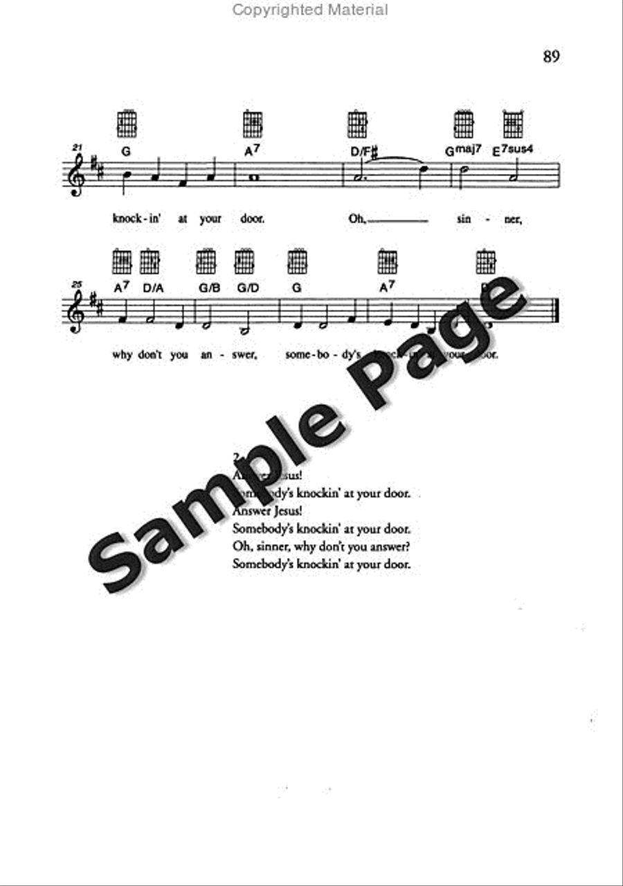 Best of Spirituals & Gospels Acoustic Guitar scores gallery preview page 90