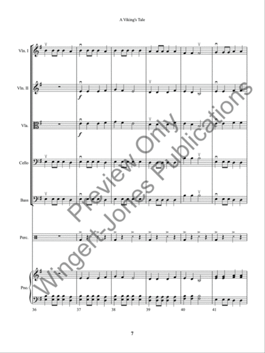 A Viking's Tale A Viking's Tale String Orchestra scores gallery preview page 10
