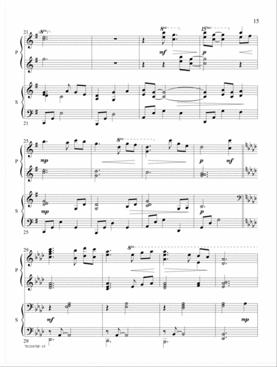 Savior, Lead Us Savior, Lead Us Piano Duet scores gallery preview page 7
