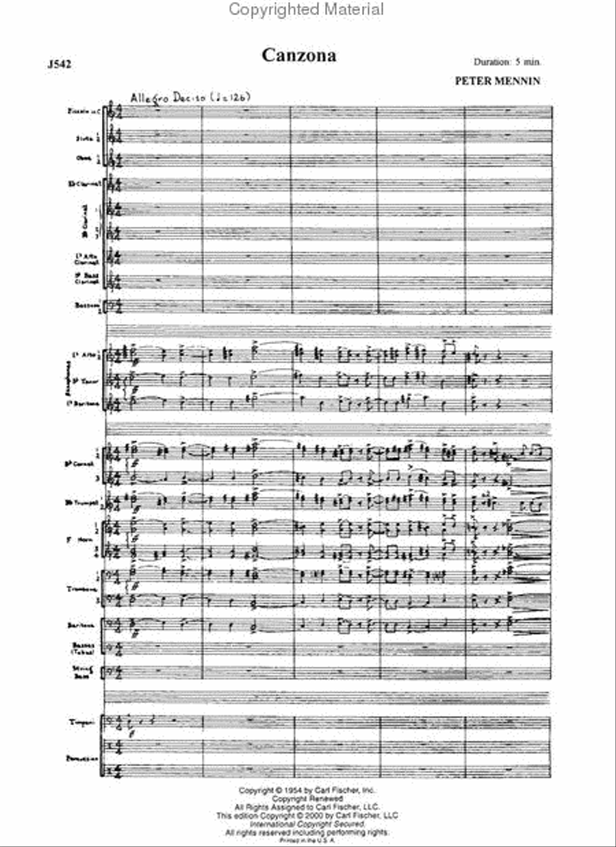 Canzona Concert Band scores gallery preview page 2