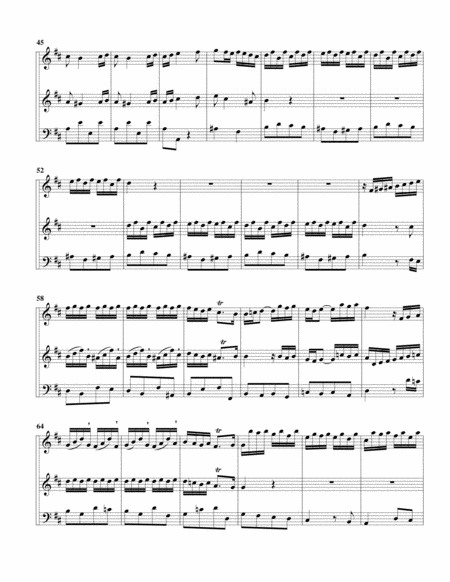 Trio sonata QV 2 10 for 2 violins or flutes and continuo in D major