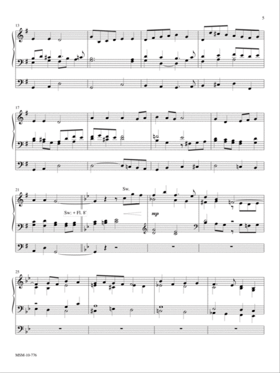 Who Are These Like Stars Appearing: Three Pieces for Organ Organ Solo scores gallery preview page 5