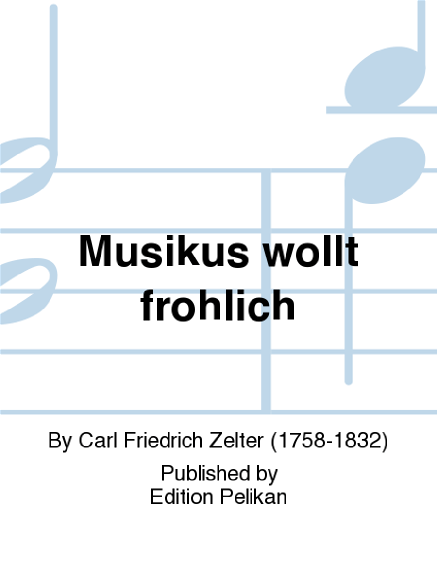 Musikus wollt frohlich Men's Choir scores gallery preview page 1