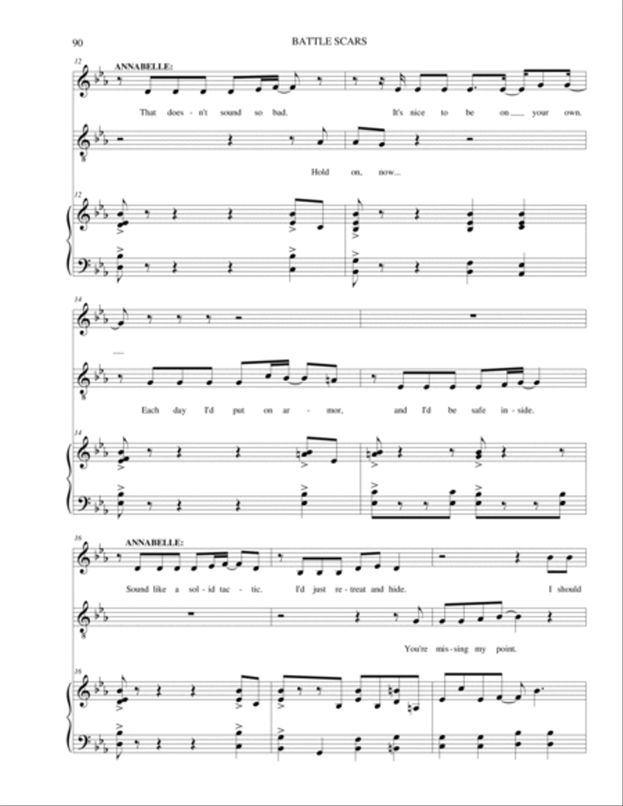 Battle Scars Piano scores gallery preview page 2