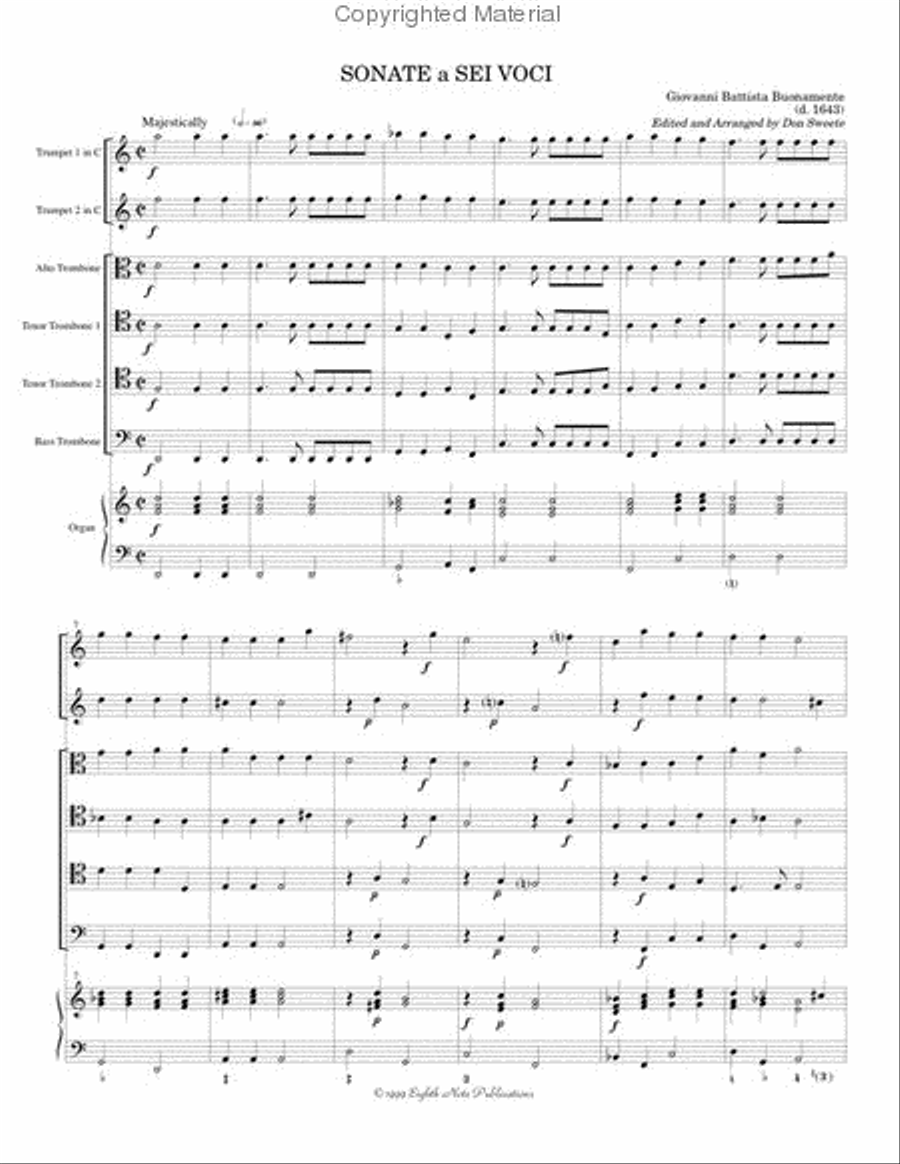 Sonate a Sei Voci Sonate a Sei Voci Small Ensemble scores gallery preview page 2