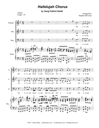 Hallelujah Chorus (SAB) (Accessible Key version)