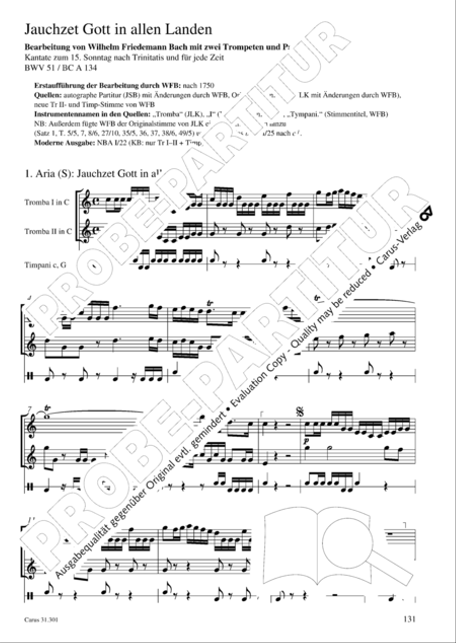 Bach for Brass 1: Cantatas I Voice scores gallery preview page 140
