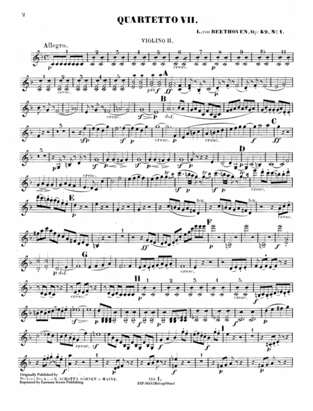 Razumovsky Quartet Op. 59, no. 1