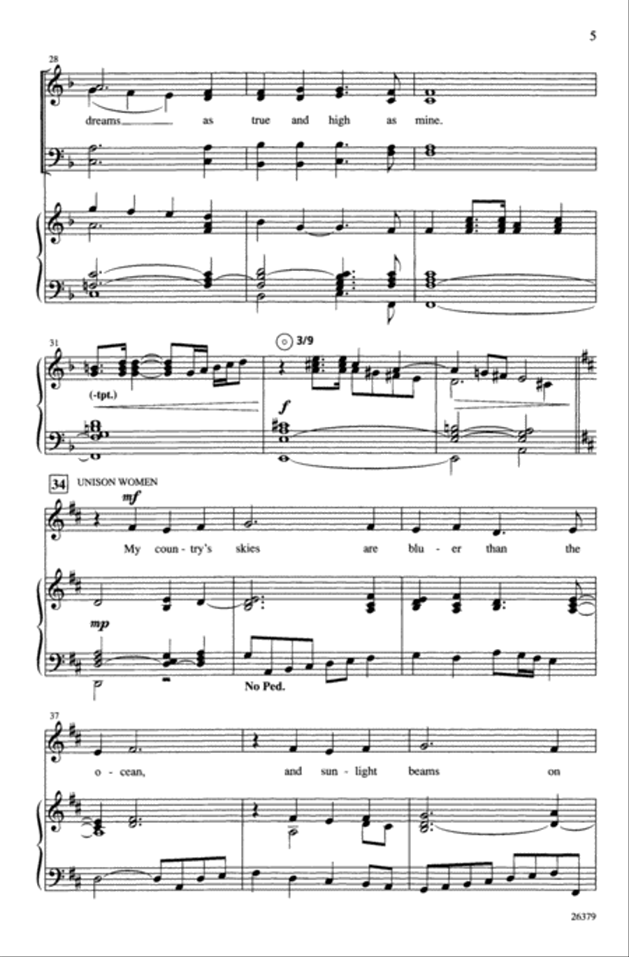 This Is My Song 4-Part scores gallery preview page 5