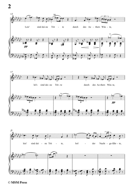 Schubert-An den Mond in einer Herbstnacht,D.614,in G flat Major,for Voice&Piano image number null