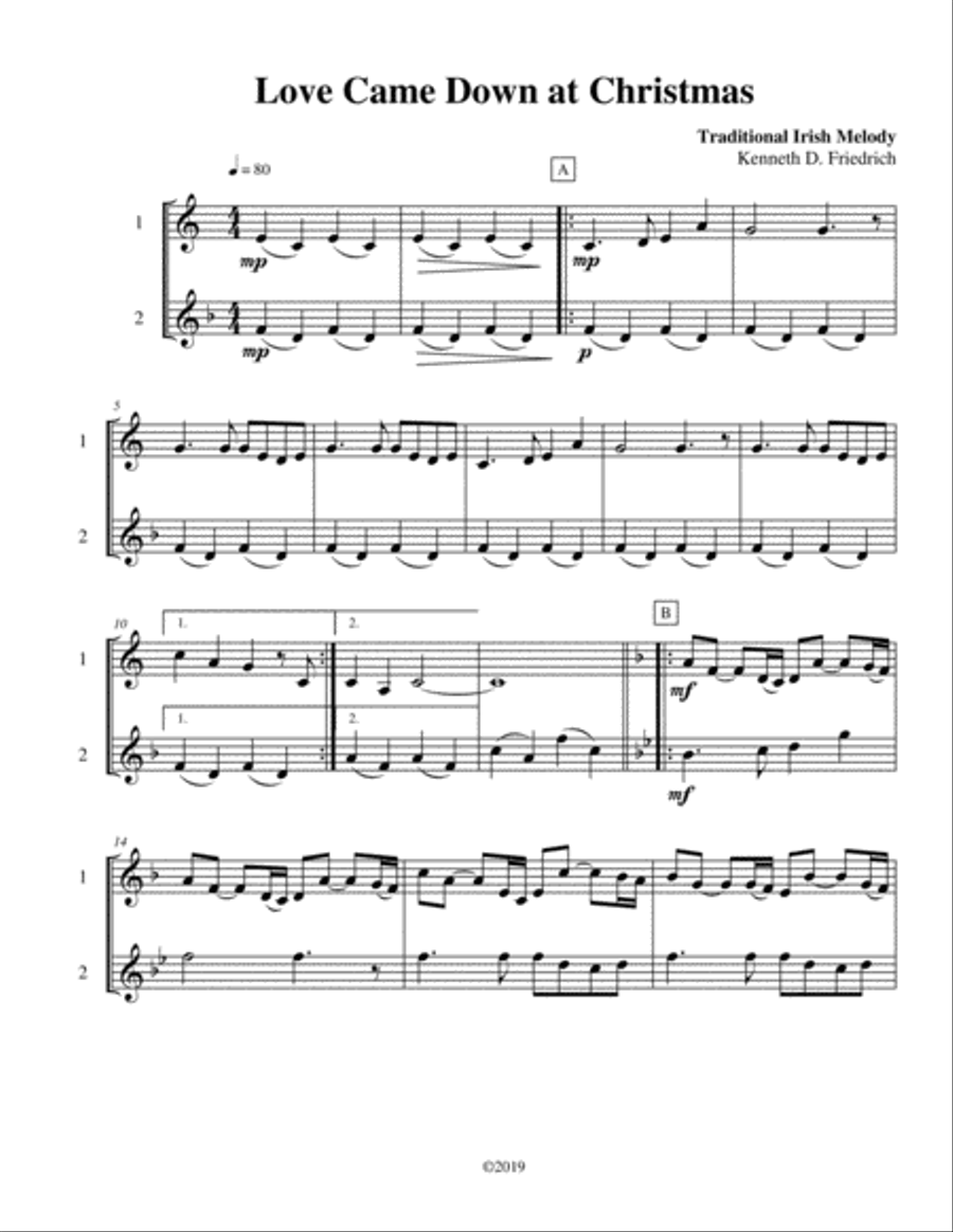 Seven Christmas Duets, Vol. 5 Small Ensemble scores gallery preview page 3