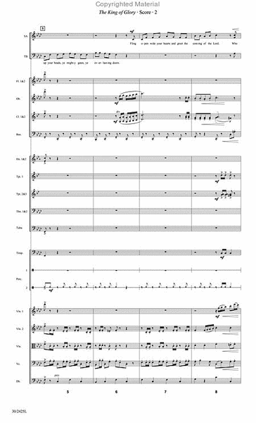 The King of Glory - Orchestral Score and Parts
