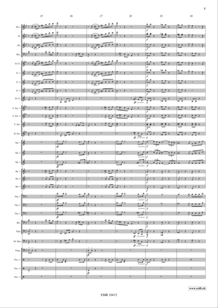 Lyrical Overture Lyrical Overture Concert Band scores gallery preview page 8