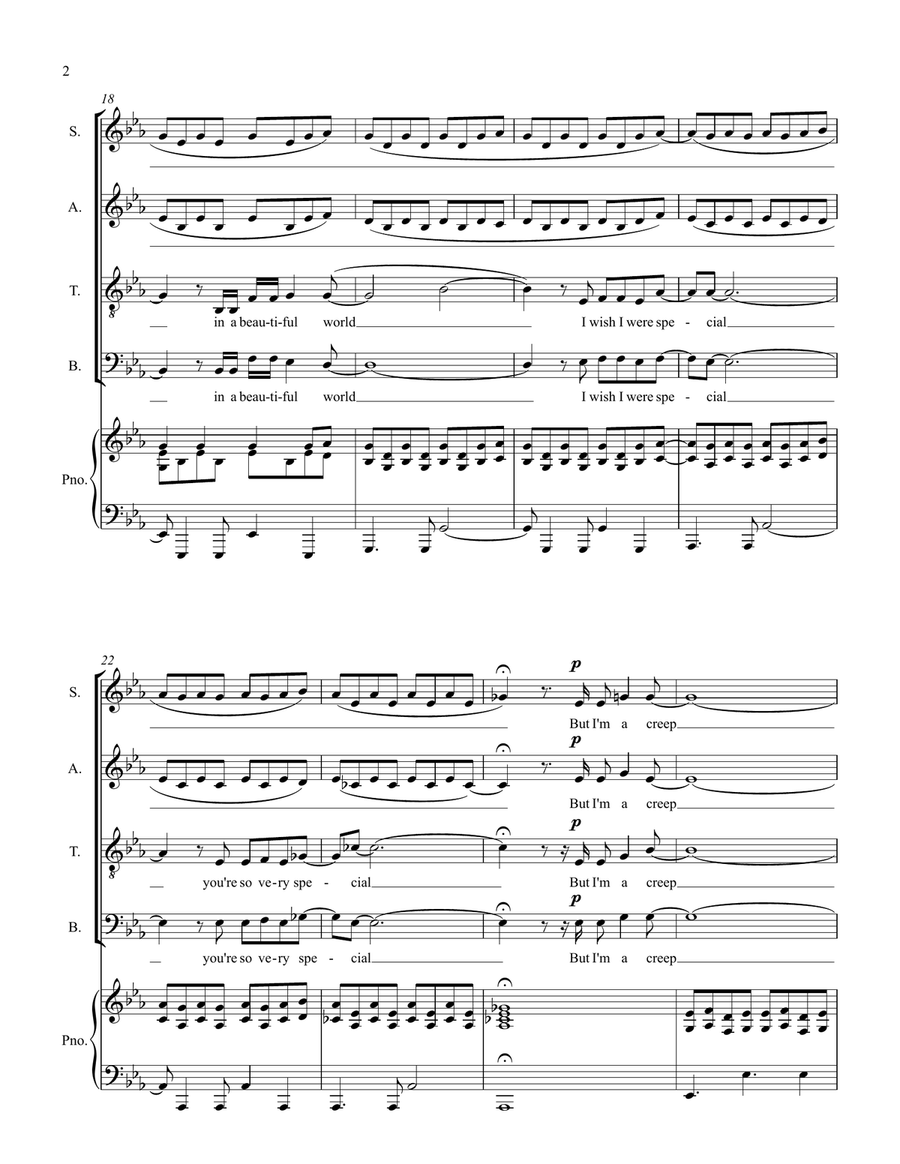 Creep 4-Part scores gallery preview page 4