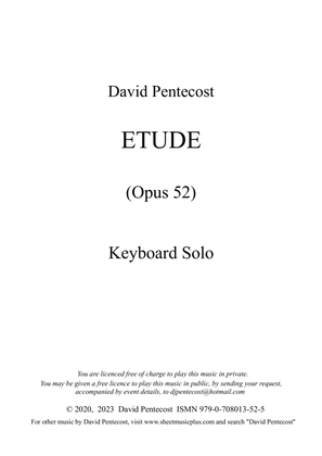 Etude, Opus 52