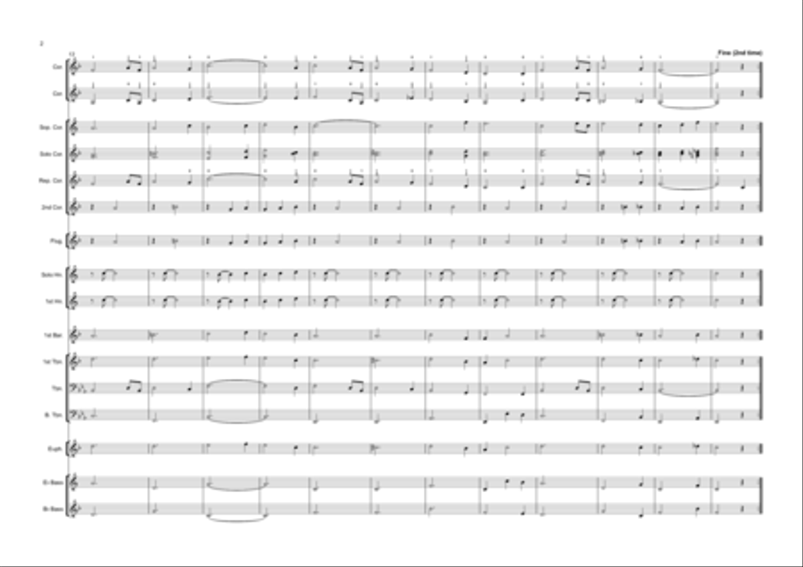 Amazing Grace Brass Band scores gallery preview page 2