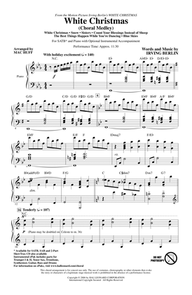 White Christmas (Choral Medley) (arr. Mac Huff)