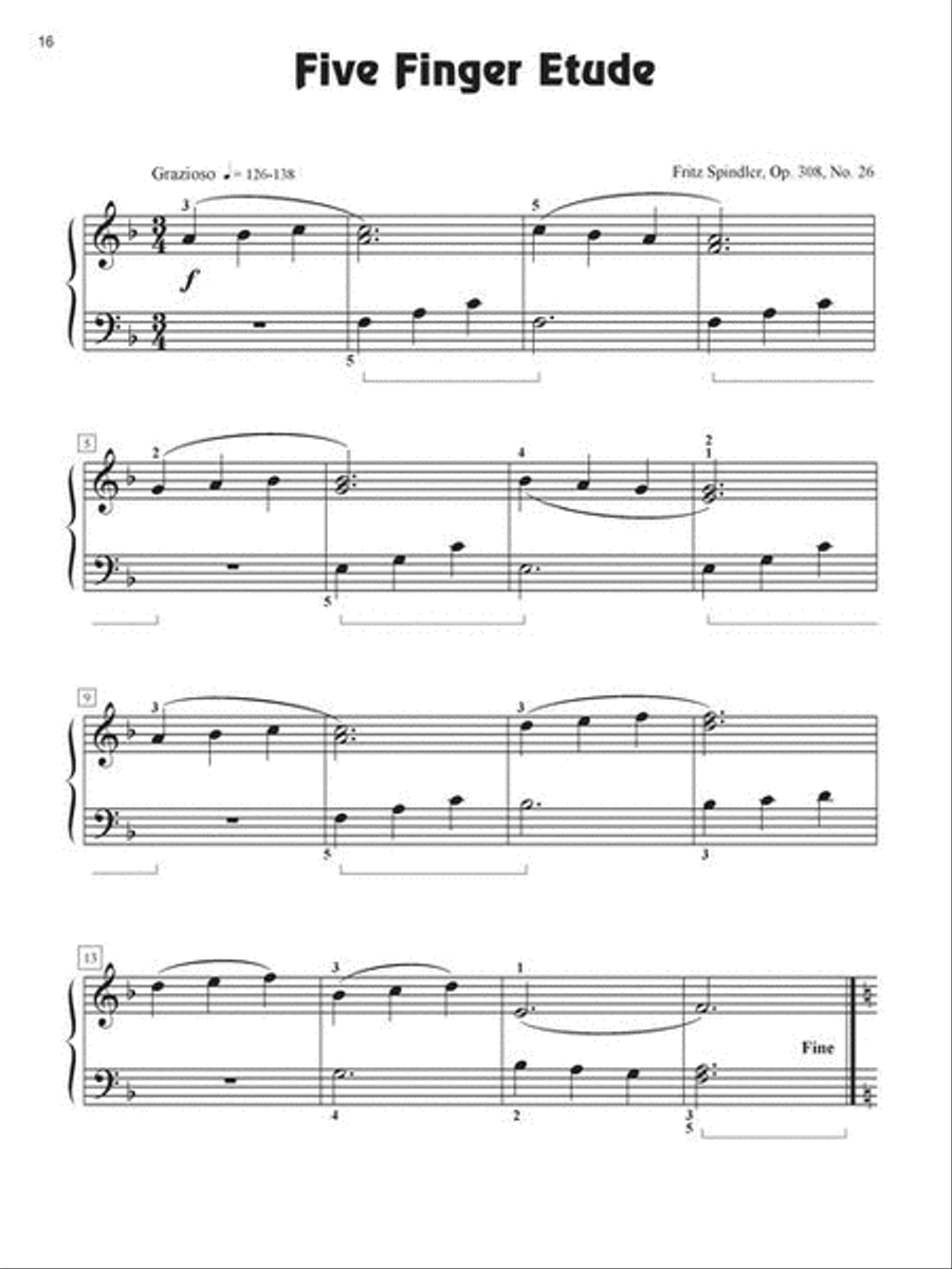 Fingerpower – Etudes Level 1 Piano Method scores gallery preview page 8