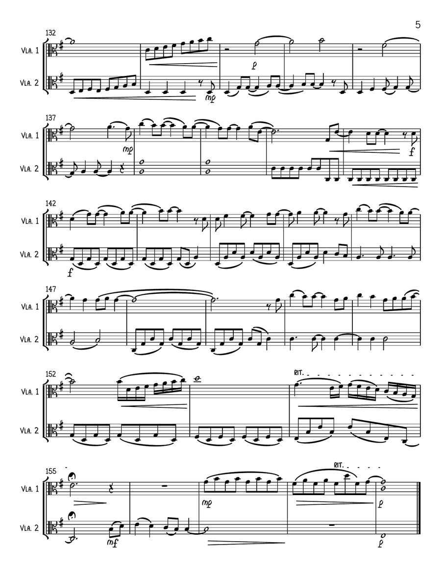 A Million Dreams String Duet scores gallery preview page 5