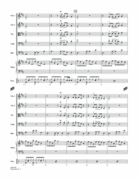 Sloop John B - Conductor Score (Full Score)