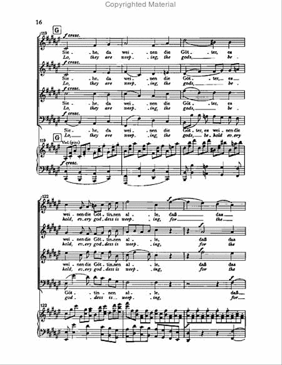 Nanie, Op.82 Choir scores gallery preview page 15