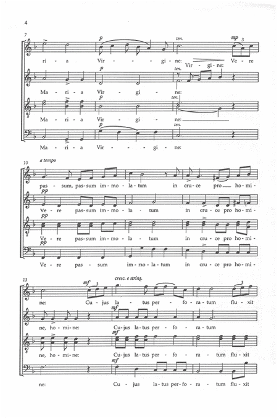 Ave Verum Corpus - SATB 4-Part scores gallery preview page 3