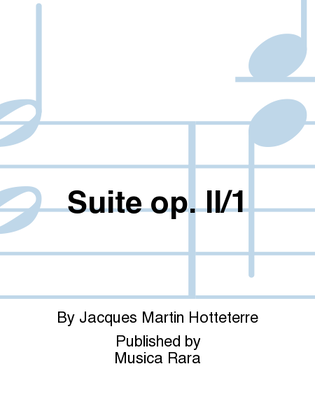 Book cover for Suite in D major Op. 2 No. 1
