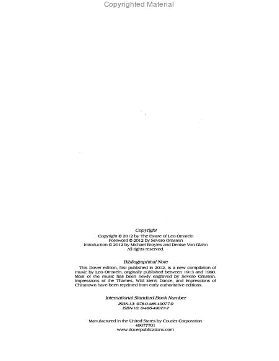 Piano Works, 1913-1990 Piano Works, 1913-1990 Piano Solo scores gallery preview page 2