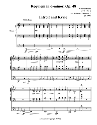 Book cover for Requiem, Op. 48 by Gabriel Fauré