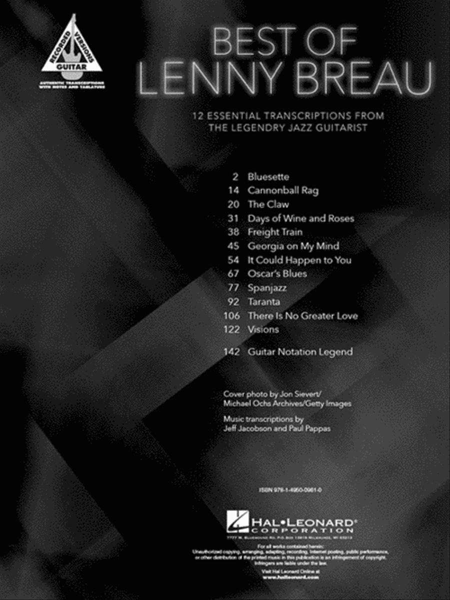 Best of Lenny Breau Electric Guitar scores gallery preview page 2