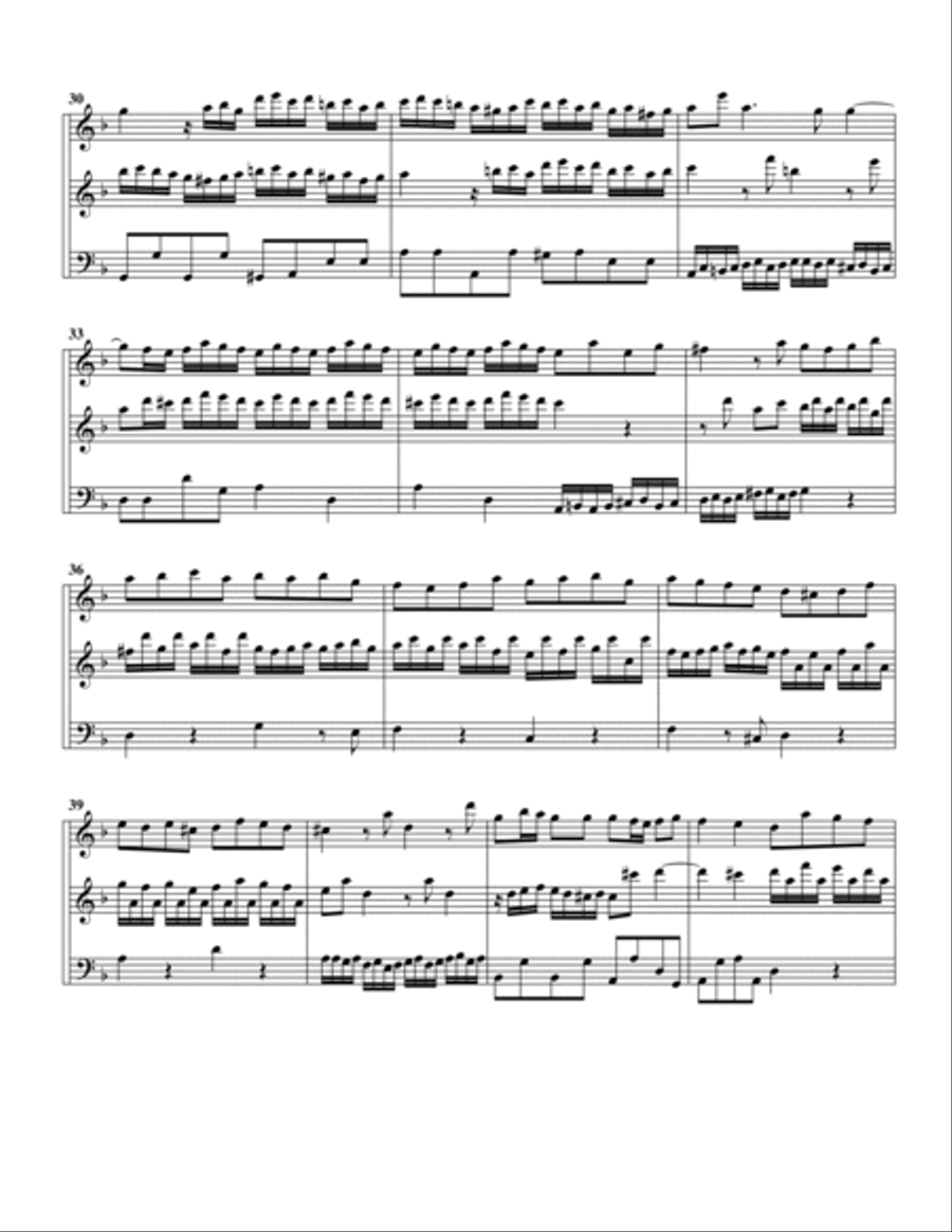 Trio sonata TWV 42:g5 (Essercizii musici, trio no.3) (arrangement for 3 recorders) Recorder scores gallery preview page 6