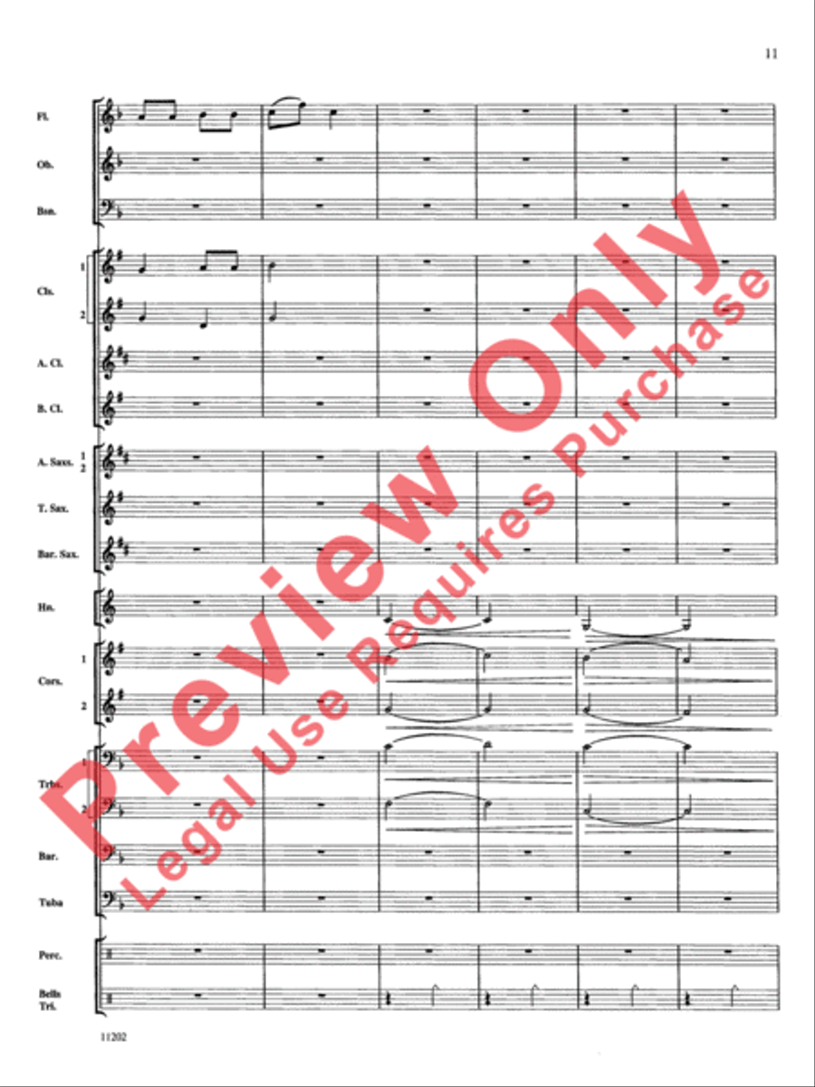 Hungarian Dance No. 5 Concert Band scores gallery preview page 12