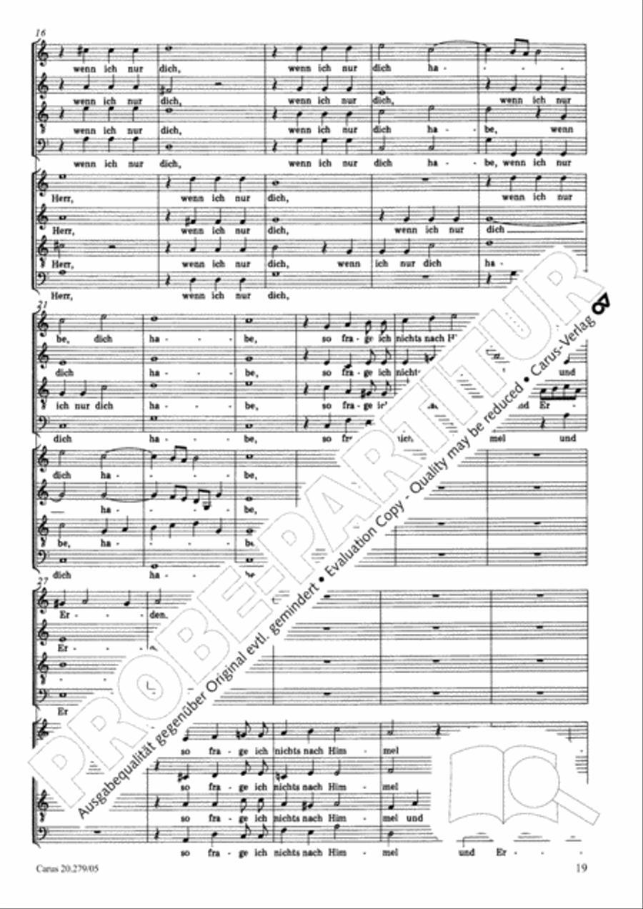 Musikalische Exequien I-III Choir scores gallery preview page 20