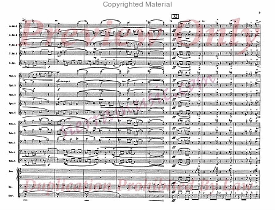 The Rise And Fall of a Short Fugue Jazz Ensemble scores gallery preview page 10