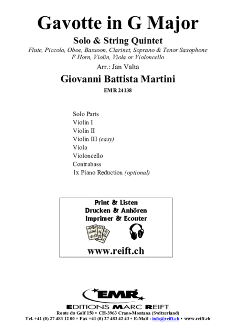 Gavotte in G Major Bassoon scores gallery preview page 2