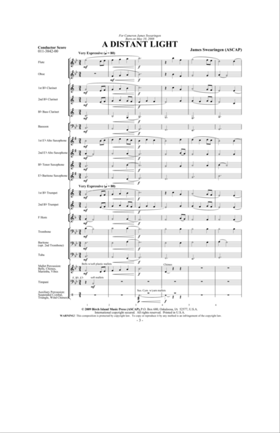 A Distant Light Concert Band scores gallery preview page 2