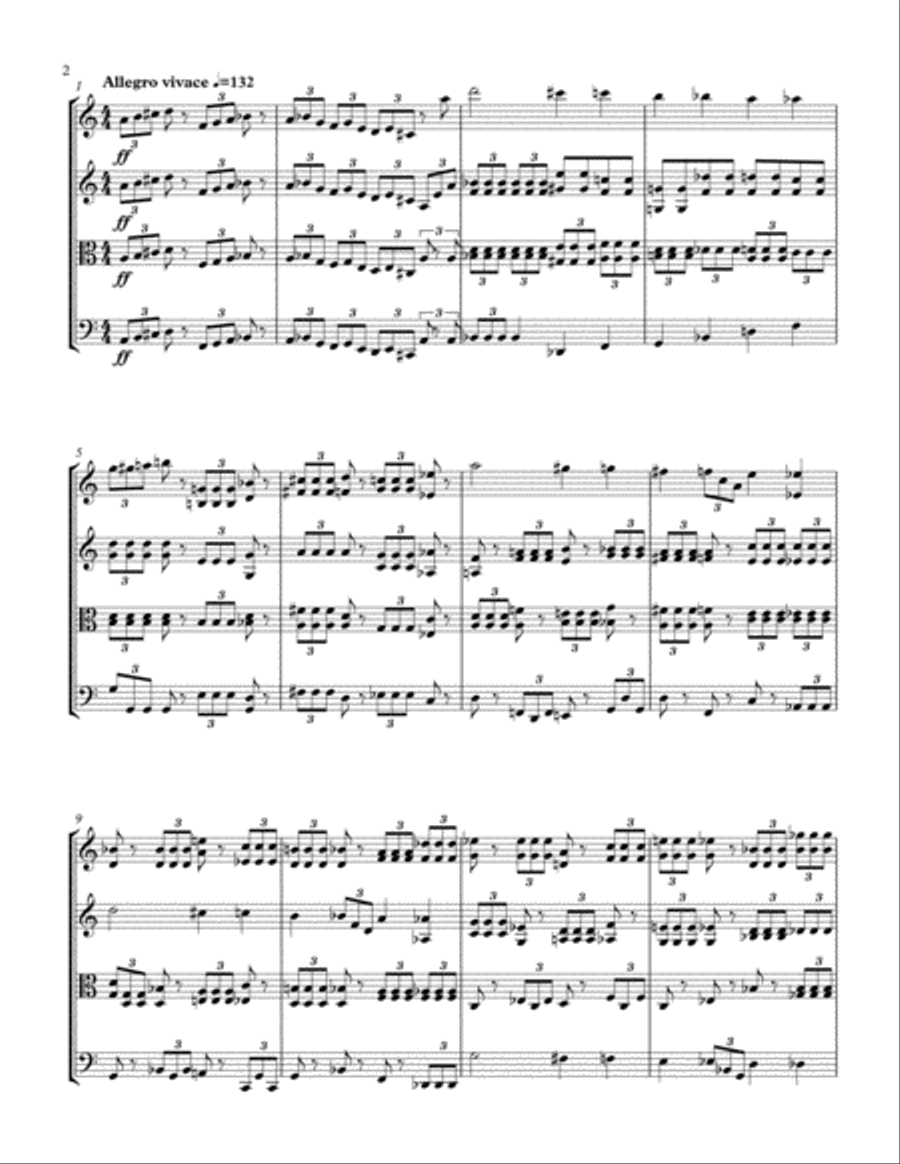 String Quartet No.19 String Quartet scores gallery preview page 2