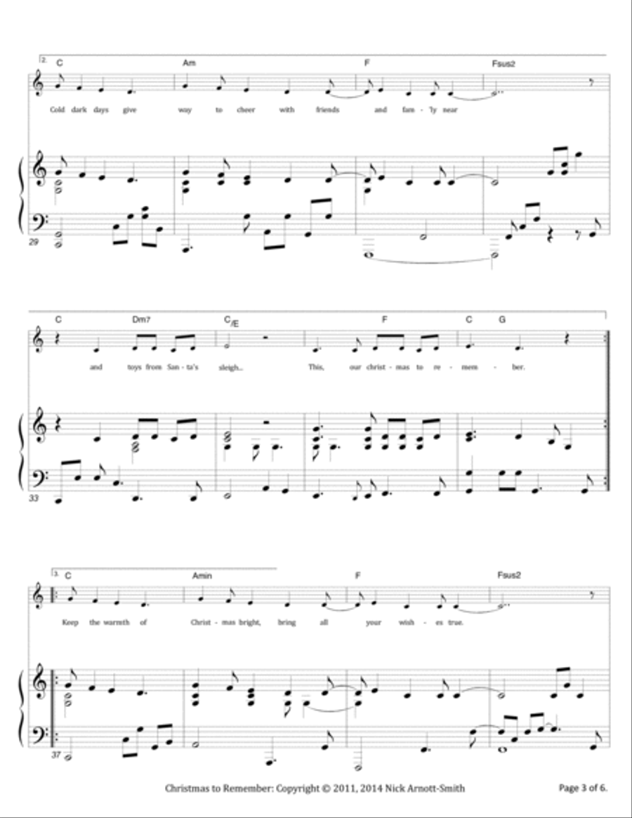 Christmas to Remember Voice scores gallery preview page 3