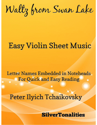 Book cover for Waltz from Swan Lake Easy Violin Sheet Music